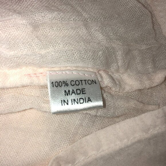 Alejandra Kearl Dress 18 24 Months Pink Embroidered Tunic Cotton Gown Gauzy - Picture 8 of 10